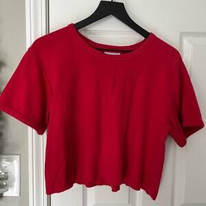 Red Crop Tee